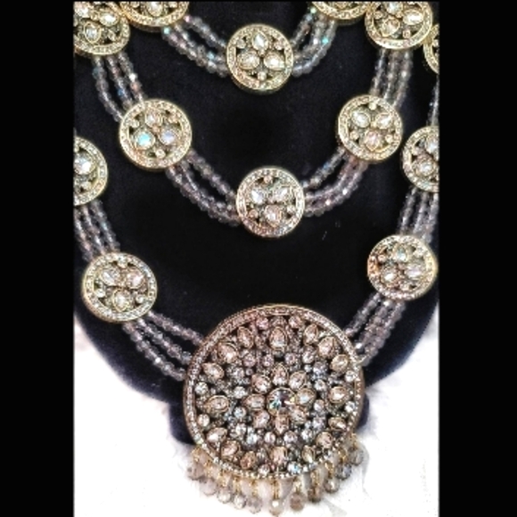 SOLD! Heidi Daus "Princess of Love" necklace and earrings - Picture 3 of 6